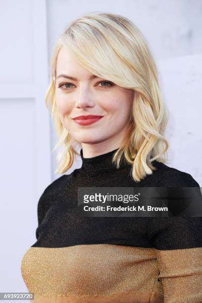 Actor Emma Stone arrives at American Film Institute's 45th Life Achievement Award Gala Tribute to Diane Keaton at Dolby Theatre on June 8, 2017 in...