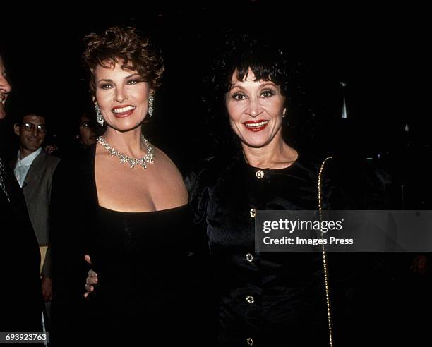 Raquel Welch and Chita Rivera attend the Night of 100 Stars III After-Party circa 1990 in New York City.