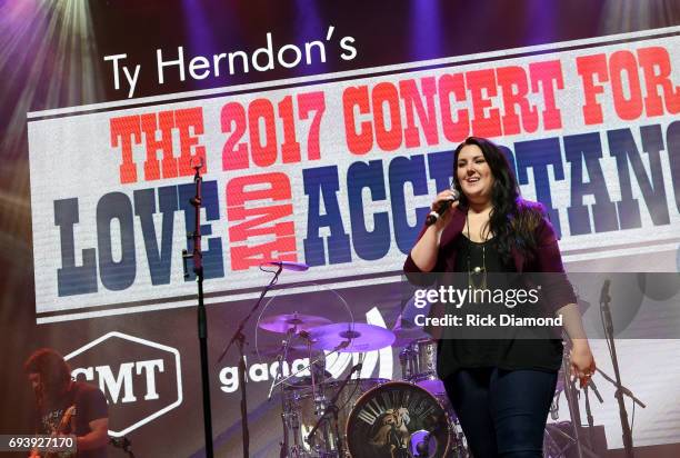 Musician Kree Harrison performs onstage during the 2017 Concert for Love & Acceptance on June 8, 2017 in Nashville, Tennessee.