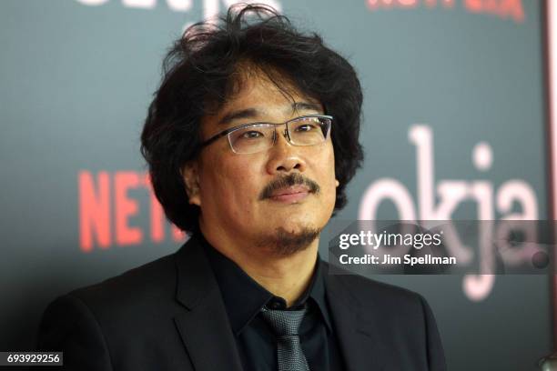 Director Bong Joon-ho attends The New York premiere of "Okja" hosted by Netflix at AMC Lincoln Square Theater on June 8, 2017 in New York City.