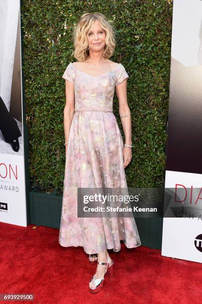 Actor Meg Ryan arrives at American Film Institute's 45th Life Achievement Award Gala Tribute to Diane Keaton at Dolby Theatre on June 8, 2017 in...