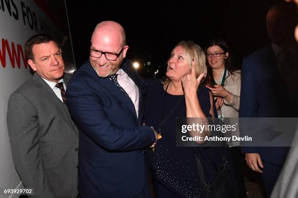 Leader Paul Nuttall arrives at the vote count for the constituency of Boston and Skegness is underway following voting in yesterday's General...