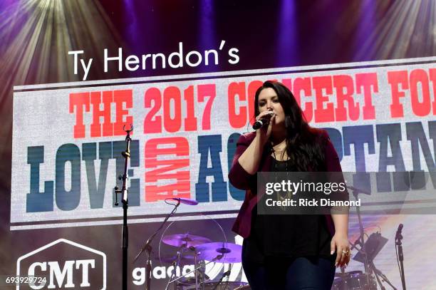 Musician Kree Harrison performs onstage during the 2017 Concert for Love & Acceptance on June 8, 2017 in Nashville, Tennessee.