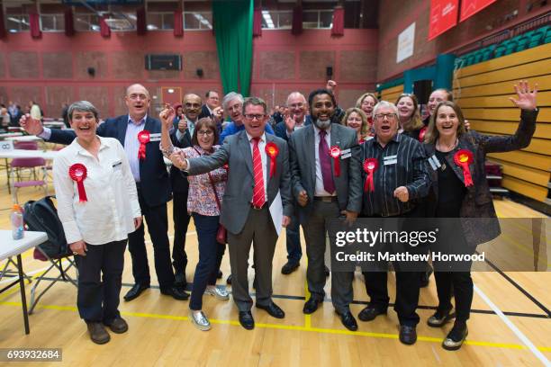 Kevin Brennan wins Cardiff West for Labour at the Sport Wales National Centre on June 9, 2017 in Cardiff, United Kingdom. After a snap election was...