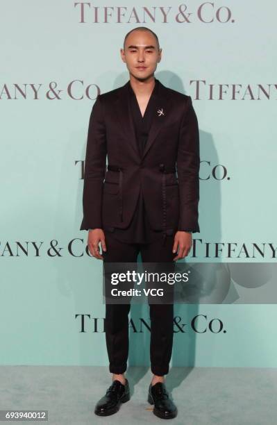Actor Ethan Ruan arrives at the red carpet of Tiffany & Co. Grand ceremony on June 8, 2017 in Beijing, China.