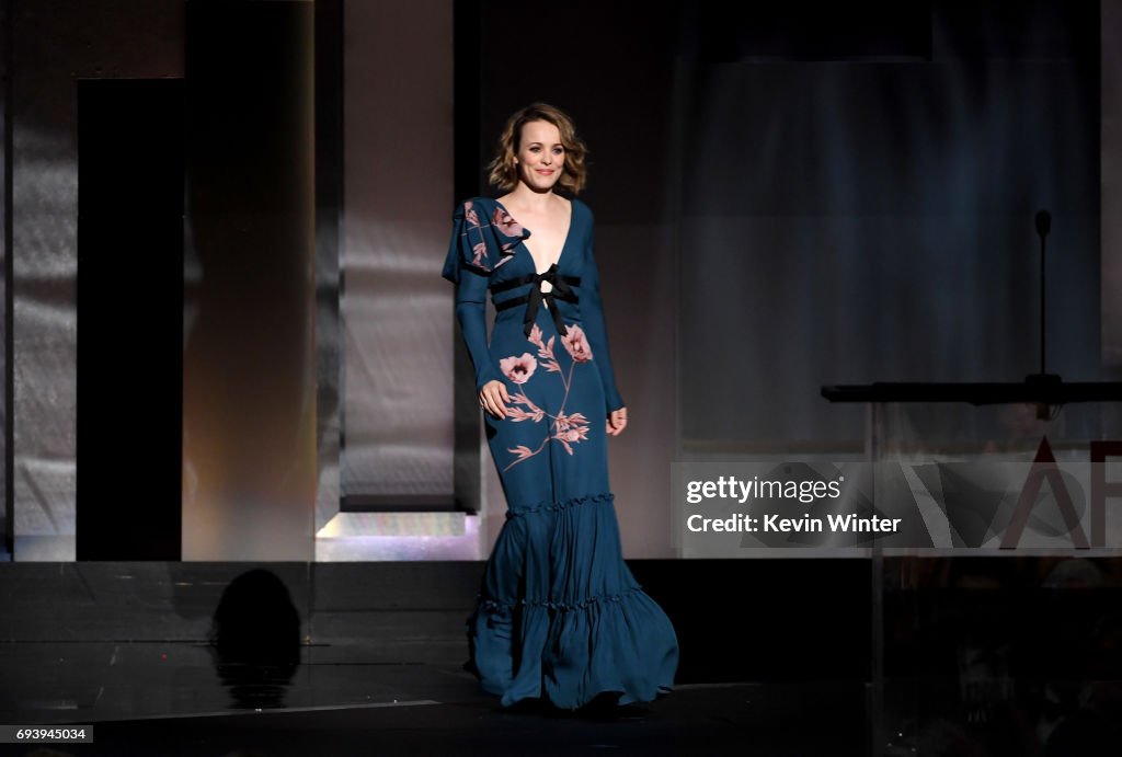 Actor Rachel McAdams walks onstage during American Film Institute's