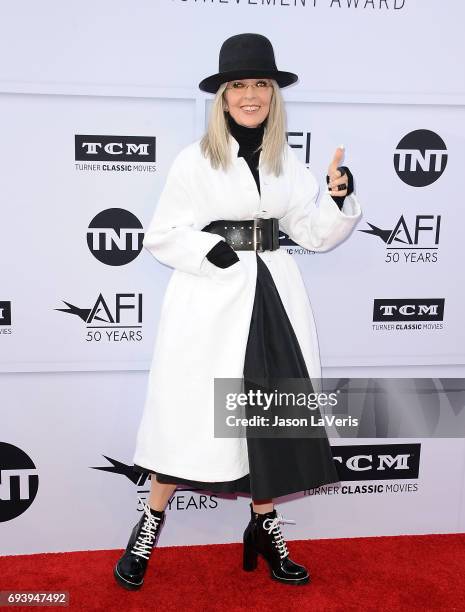 Actress Diane Keaton attends the AFI Life Achievement Award gala at Dolby Theatre on June 8, 2017 in Hollywood, California.