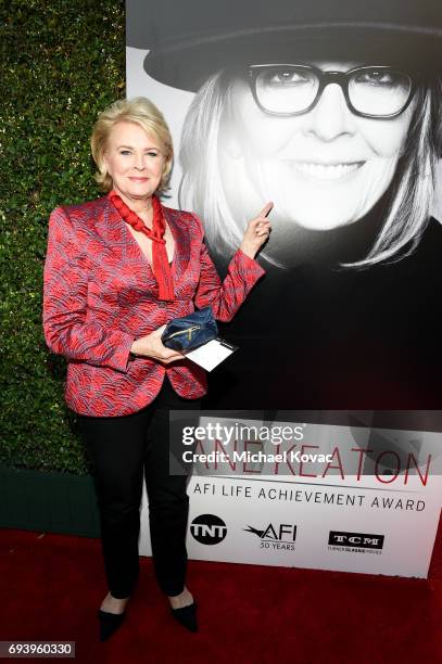 Actor Candice Bergen arrives at the American Film Institute's 45th Life Achievement Award Gala Tribute to Diane Keaton at Dolby Theatre on June 8,...