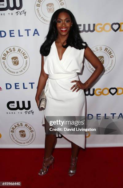 Actress Nafessa Williams attends the 14th Annual Brass Ring Awards Dinner at The Beverly Hilton Hotel on June 8, 2017 in Beverly Hills, California.