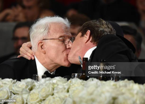 Actors Steve Martin and Martin Short attend American Film Institute's 45th Life Achievement Award Gala Tribute to Diane Keaton at Dolby Theatre on...