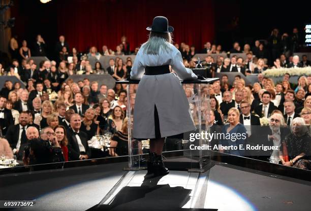 Honoree Diane Keaton accepts the AFI Life Achievement Award onstage during American Film Institute's 45th Life Achievement Award Gala Tribute to...