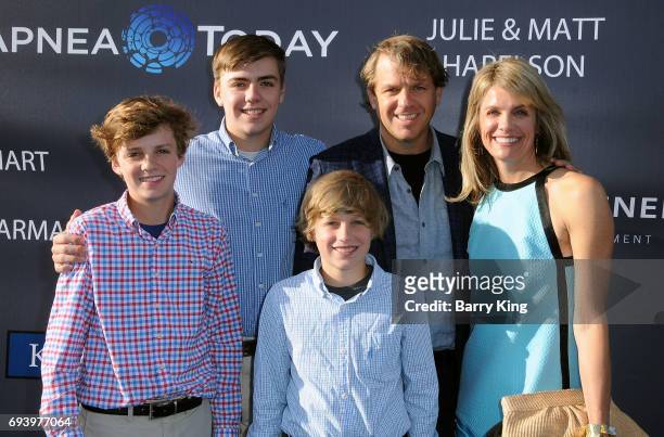 Todd Boehly and family attend Los Angeles Dodgers Foundation's 3rd Annual Blue Diamond Gala at Dodger Stadium on June 8, 2017 in Los Angeles,...