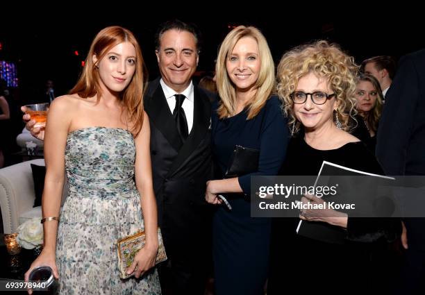 Daniella Garcia-Lorido, Actor Andy Garcia, Actor Lisa Kudrow, and Actor Carol Kane attend the after party for American Film Institute's 45th Life...