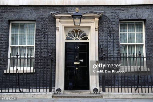 General view of 10 Downing Street on June 9, 2017 in London, England. After a snap election was called by Prime Minister Theresa May the United...