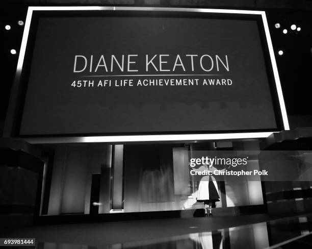 45th AFI Life Achievement Award Recipient Diane Keaton speaks onstage during American Film Institute's 45th Life Achievement Award Gala Tribute to...