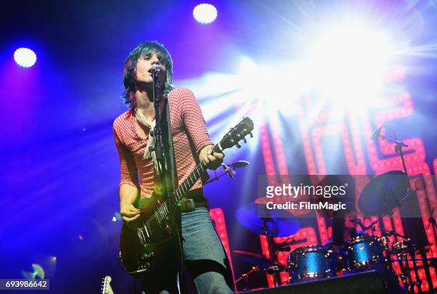 Recording artist Michael D'Addario of The Lemon Twigs performs onstage at That Tent during Day 1 of the 2017 Bonnaroo Arts And Music Festival on June...