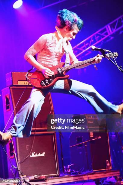 Recording artist Michael D'Addario of The Lemon Twigs performs onstage at That Tent during Day 1 of the 2017 Bonnaroo Arts And Music Festival on June...