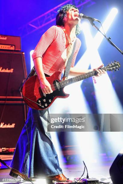 Recording artist Michael D'Addario of The Lemon Twigs performs onstage at That Tent during Day 1 of the 2017 Bonnaroo Arts And Music Festival on June...