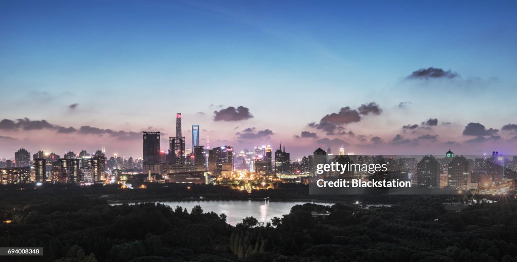 The green park in Shanghai