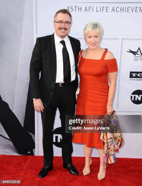 Producer Vince Gilligan and Holly Rice attend the AFI Life Achievement Award gala at Dolby Theatre on June 8, 2017 in Hollywood, California.