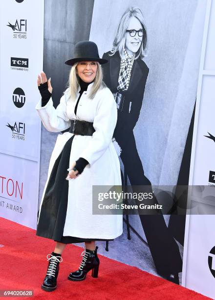 Diane Keaton arrives at the AFI Life Achievement Award Gala Tribute To Diane Keaton on June 8, 2017 in Hollywood, California.