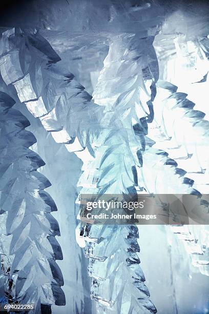 sculptured ice - ice hotel sweden stock pictures, royalty-free photos & images