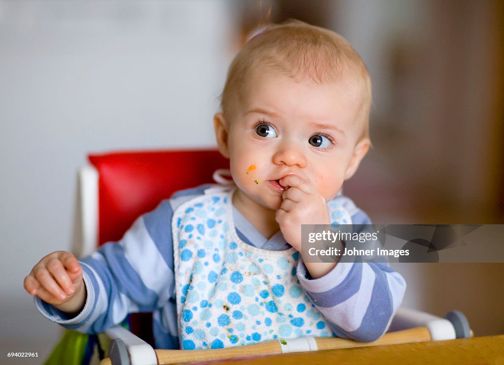 Baby eating