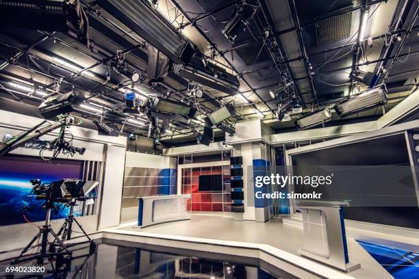 television studio - television studio lights stock pictures, royalty-free photos & images