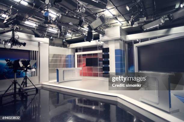 television studio - television studio stock pictures, royalty-free photos & images