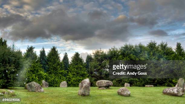 fairy fort - stone circle stock pictures, royalty-free photos & images