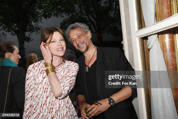 Actors Alexandra Kazan and Abel Jafri attend Sam Bobino Birthday Party at Le Jardin Rue d Artois on June 8, 2017 in Paris, France.