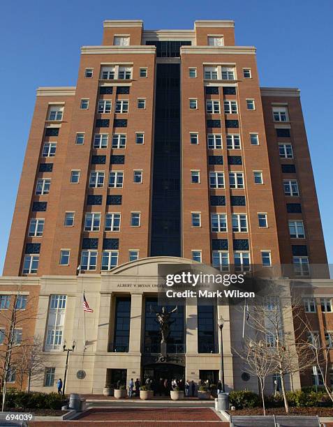 The United States Federal Court House where American Taliban fighter John Walker Lindh will go on trial is shown January 22, 2002 in Alexandria VA....