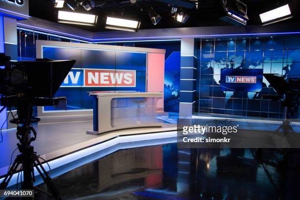 television studio - pressroom imagens e fotografias de stock