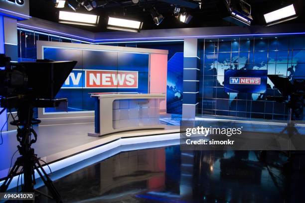 tv-studio - presskonferens bildbanksfoton och bilder