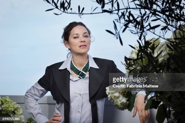 Actor Marion Cotillard is photographed for the Hollywood Reporter on May 18, 2017 in Cannes, France.