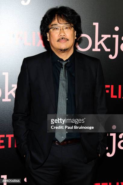 Bong Joon Ho attends Netflix hosts the New York Premiere of "Okja" at AMC Lincoln Square Theater on June 8, 2017 in New York City.