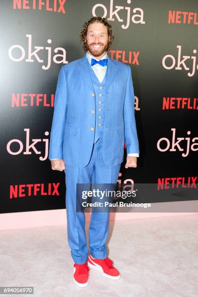 Miller attends Netflix hosts the New York Premiere of "Okja" at AMC Lincoln Square Theater on June 8, 2017 in New York City.