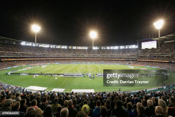 General view during the Brasil Global Tour match between Brazil and Argentina at Melbourne Cricket Ground on June 9, 2017 in Melbourne, Australia.