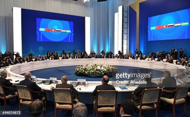 The meeting of the Shanghai Cooperation Organisation Heads of State Council held in Astana, Kazakhstan, on June 9, 2017.