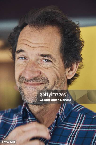 Comedian Stephane De Groodt is photographed for Self Assignment on May 04, 2017 in Paris, France.
