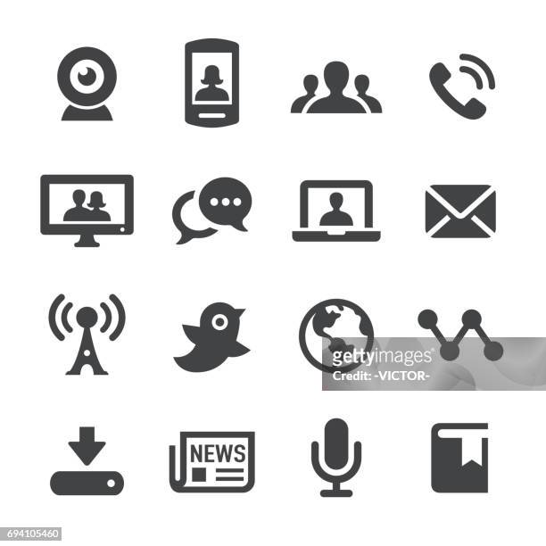 kommunikation und medien-symbole-acme serie - bloggen stock-grafiken, -clipart, -cartoons und -symbole