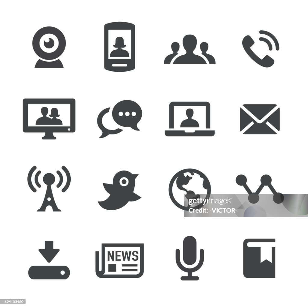 Communication and Media Icons - Acme Series