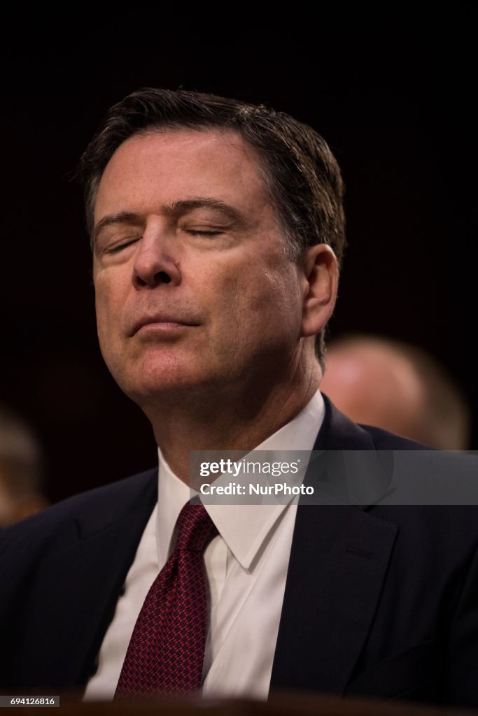 Former FBI Director James Comey Testifies on Capitol Hill