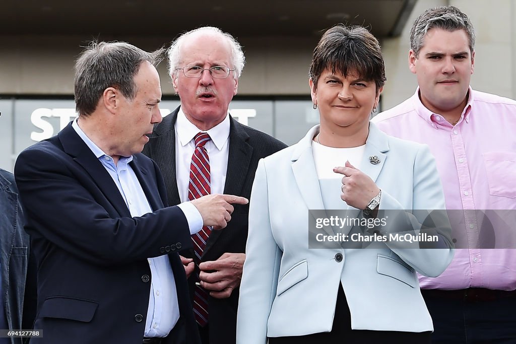 Leader Of The DUP Arlene Foster Addresses Possibility Of Election Coalition