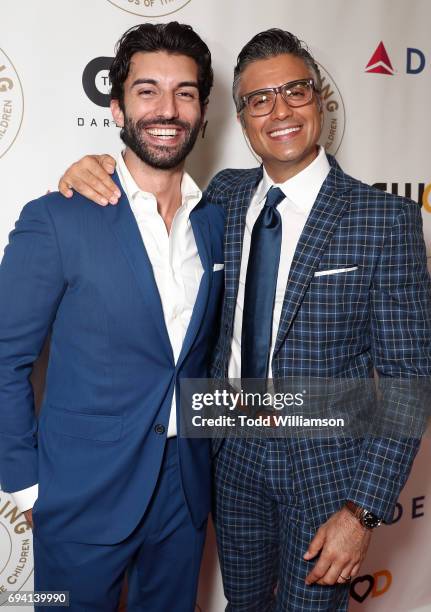 Justin Baldoni and Jaime Camil attend the 14th Annual Brass Ring Awards Dinner at The Beverly Hilton Hotel on June 8, 2017 in Beverly Hills,...