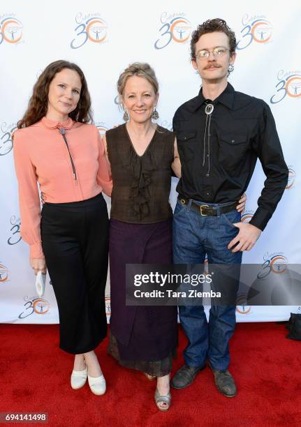 Maesa Pullman, Tamara Pullman and Jack Pullman attend the 30th Anniversary Bridge Awards at The Millwick on June 8, 2017 in Los Angeles, California.