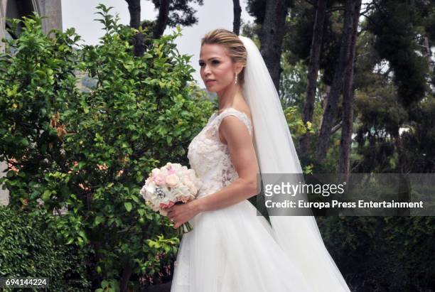 Yolanda Cardona attends her wedding on June 9, 2017 in Barcelona, Spain.