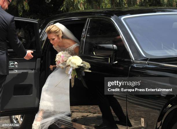 Yolanda Cardona attends her wedding on June 9, 2017 in Barcelona, Spain.