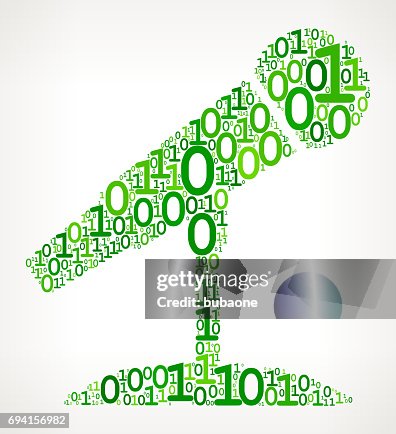 Microphone Binary Code Zero One Vector Illustration Microphone Binary Code Zero One Vector Illustration