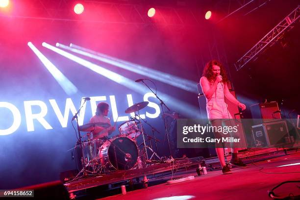 Mario Cuomo of The Orwells performs in concert during day 1 of the Bonnaroo Music & Arts Festival on June 8, 2017 in Manchester, Tennessee.